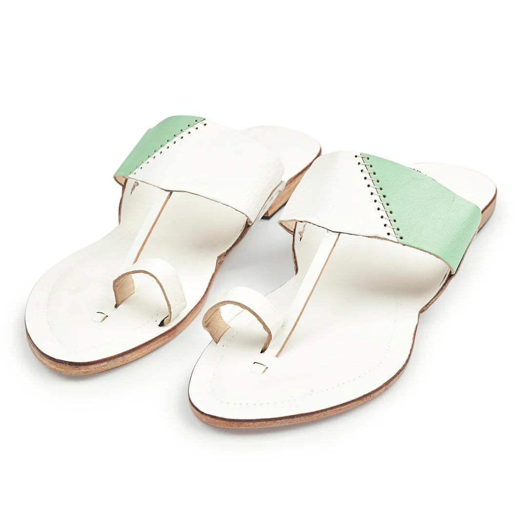 Chic Pista Green - Kolhapuri Chappal for Women