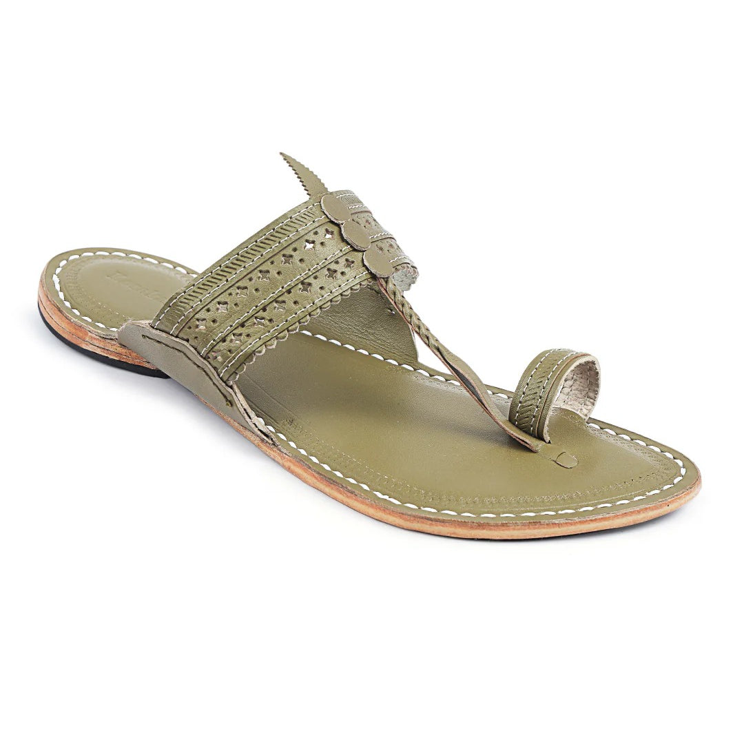 Sparkle Seaweed - Kolhapuri chappal men