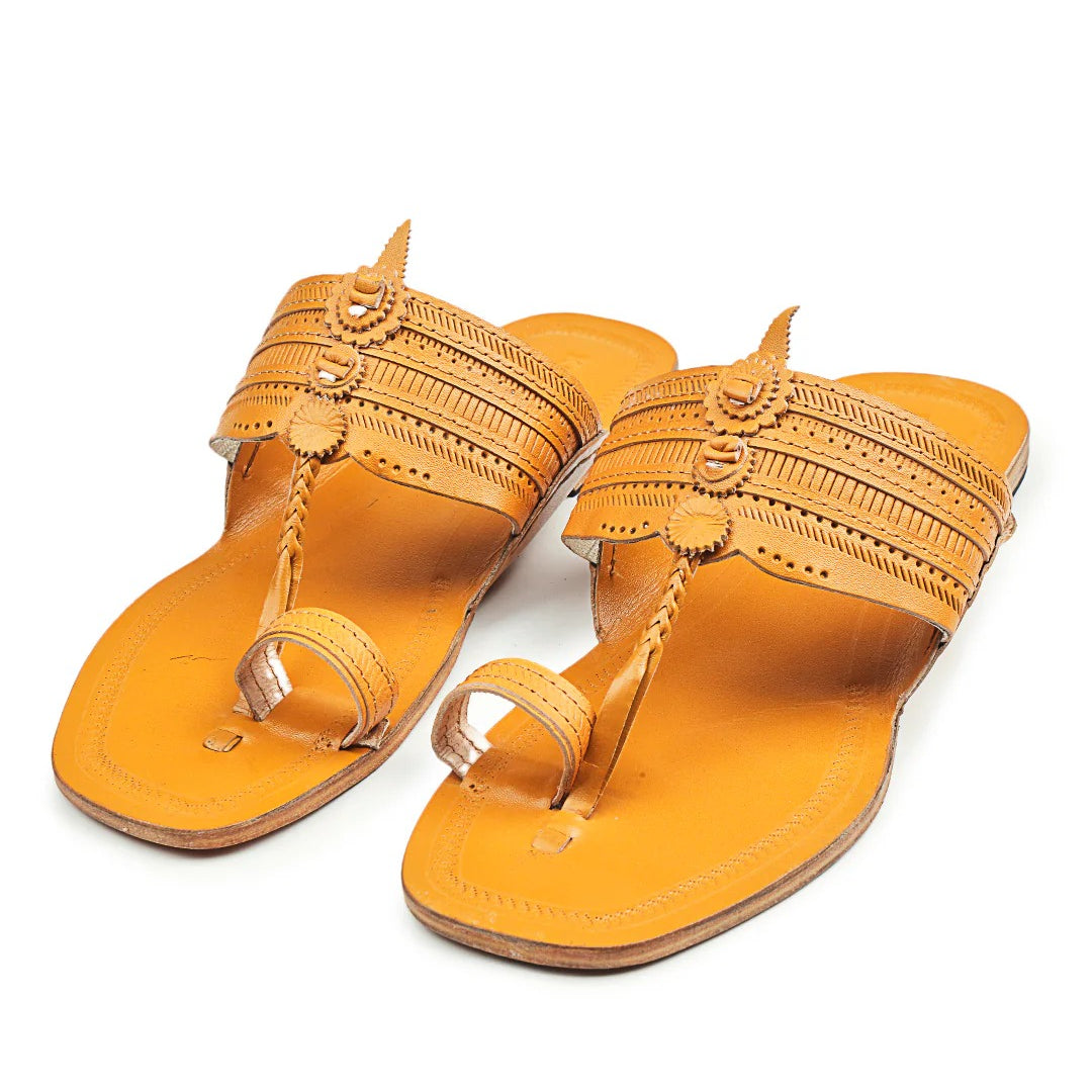 Yoga Yellow - Kolhapuri Chappal for Men