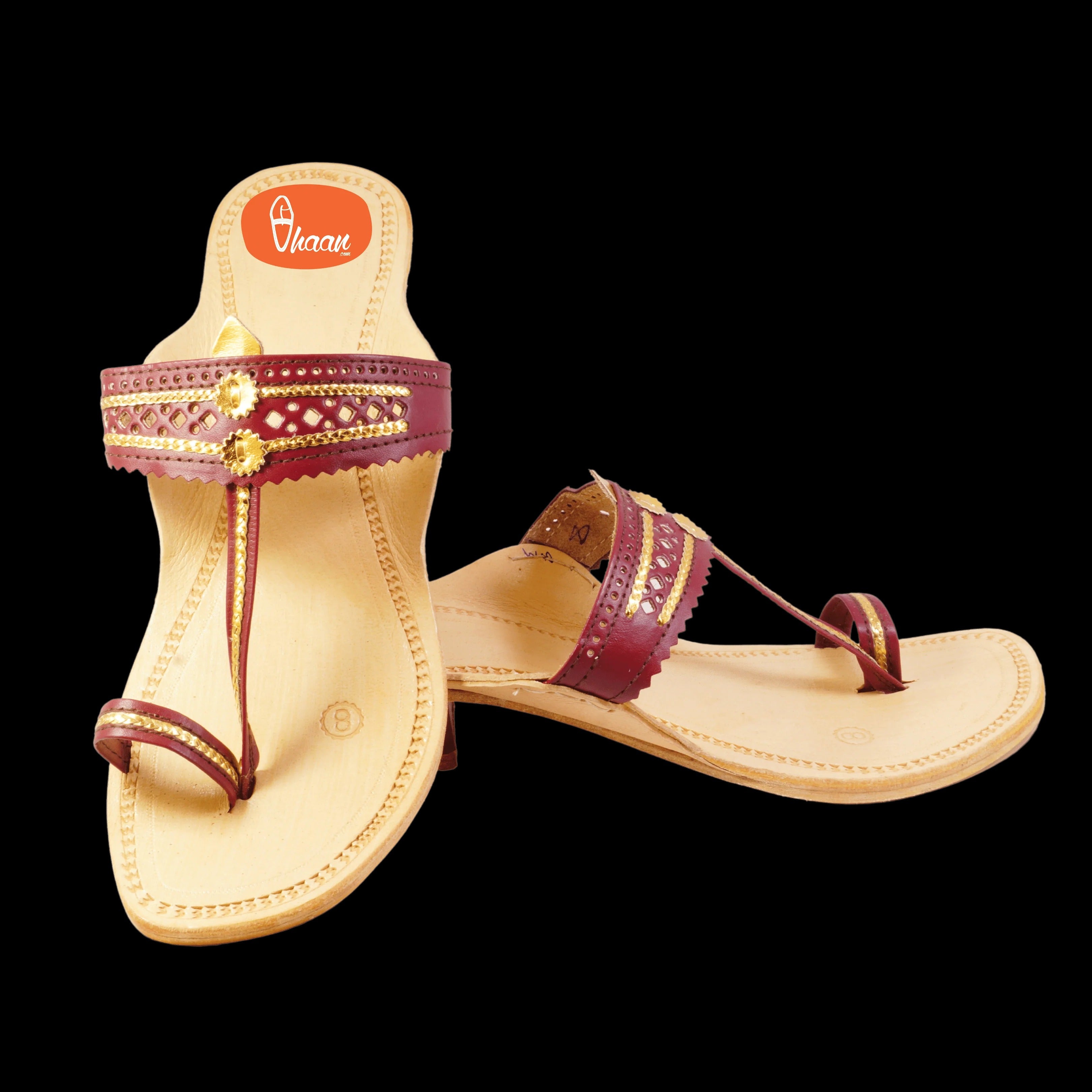 Maroon Color Soft Kolhapuri Chappal