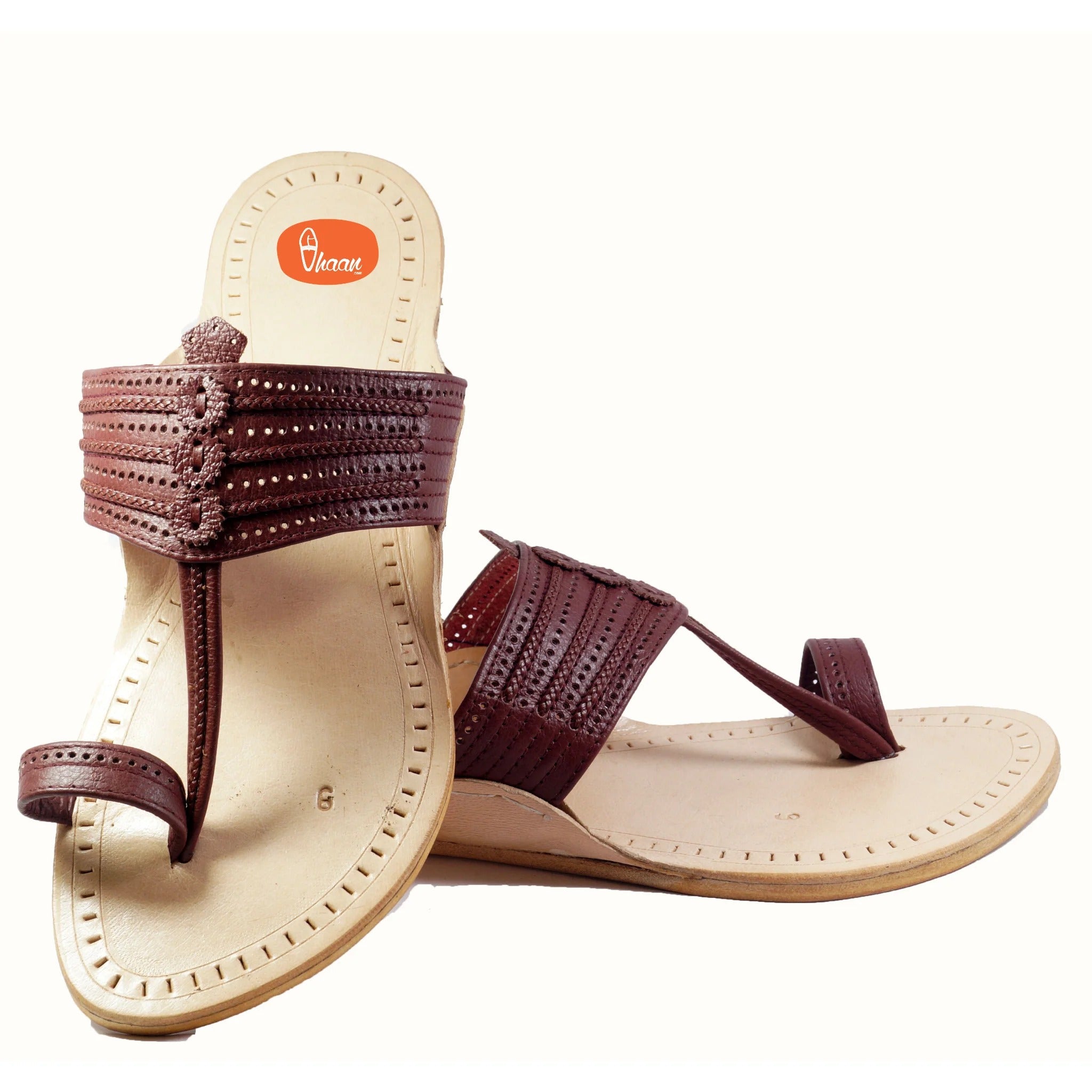 Soft Leather Maroon Kolhapuri