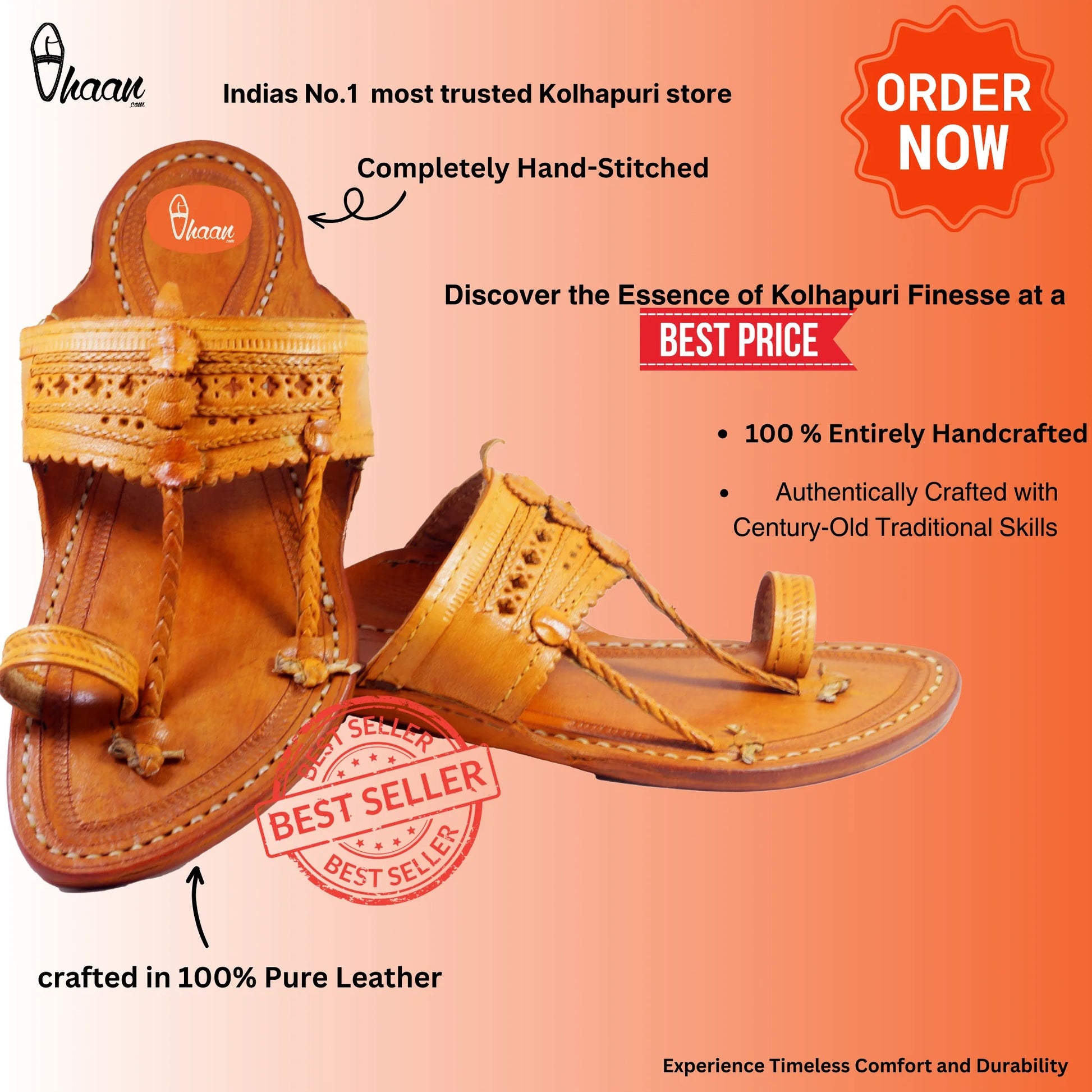 Classic Hand Stitched Kolhapuri