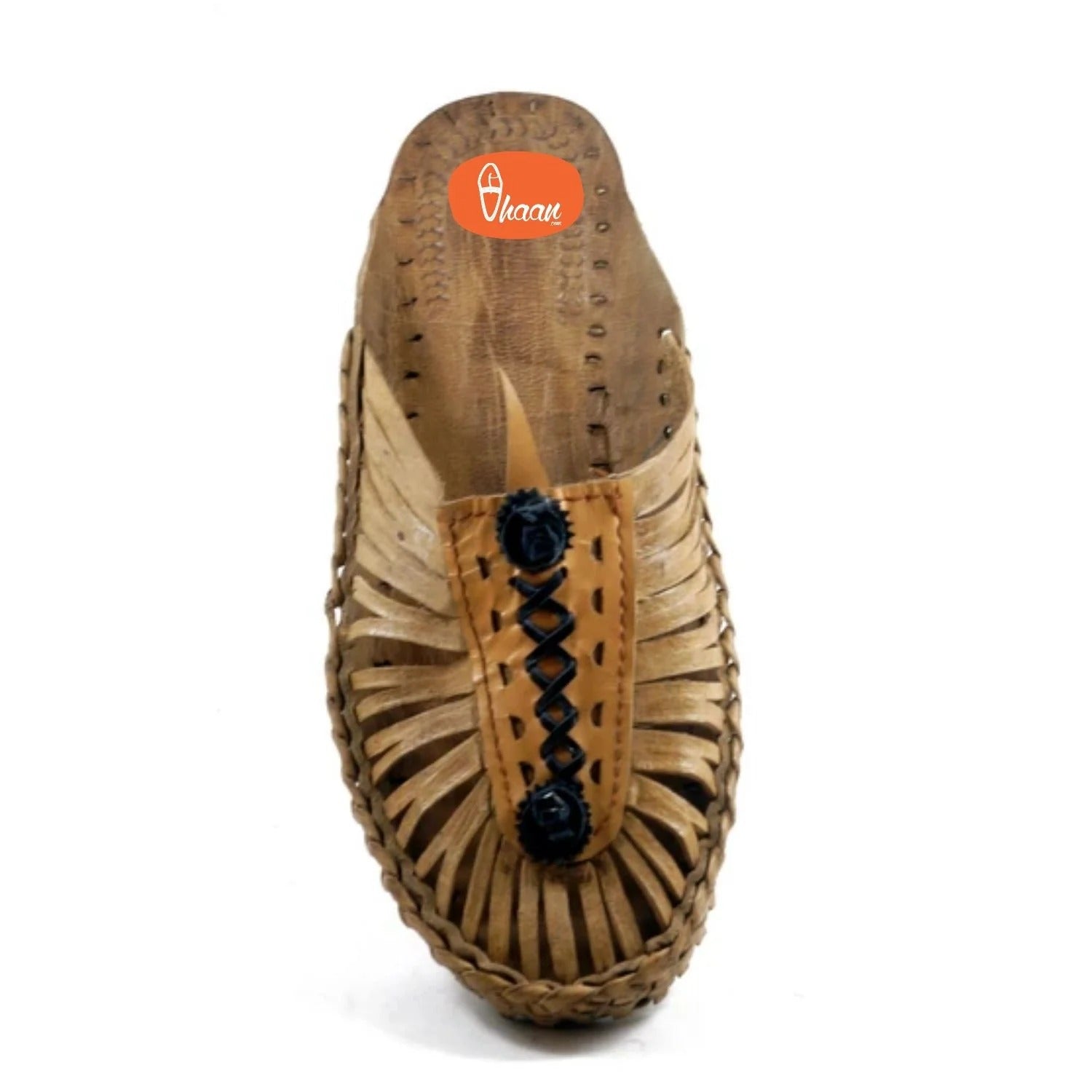 Blue & Yellow handcrafted kolhapuri shoes for Women