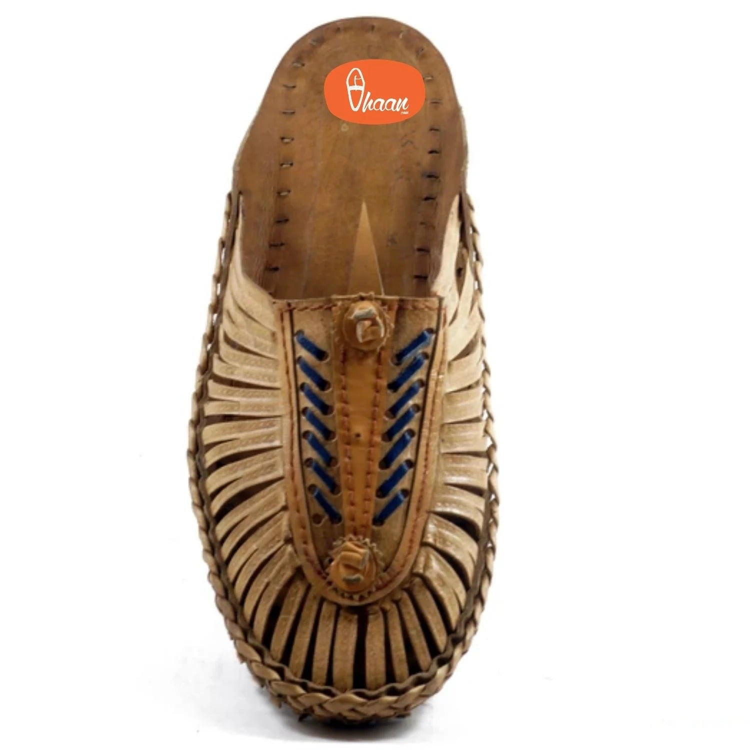 Blue handmade kolhapuri shoes for Women