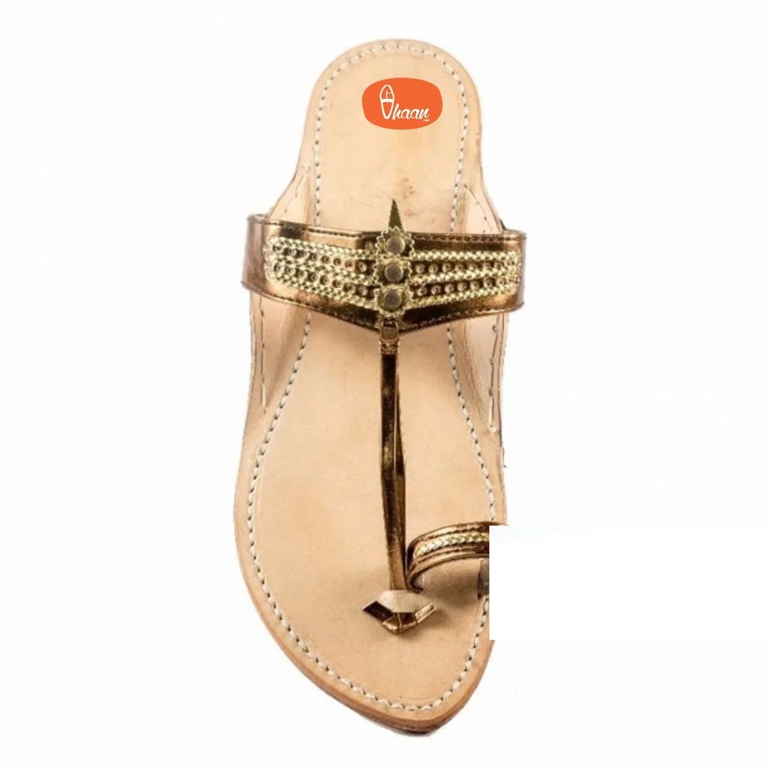 Angthapatti Box Heel Classic Kolhapuri Chappal For Women