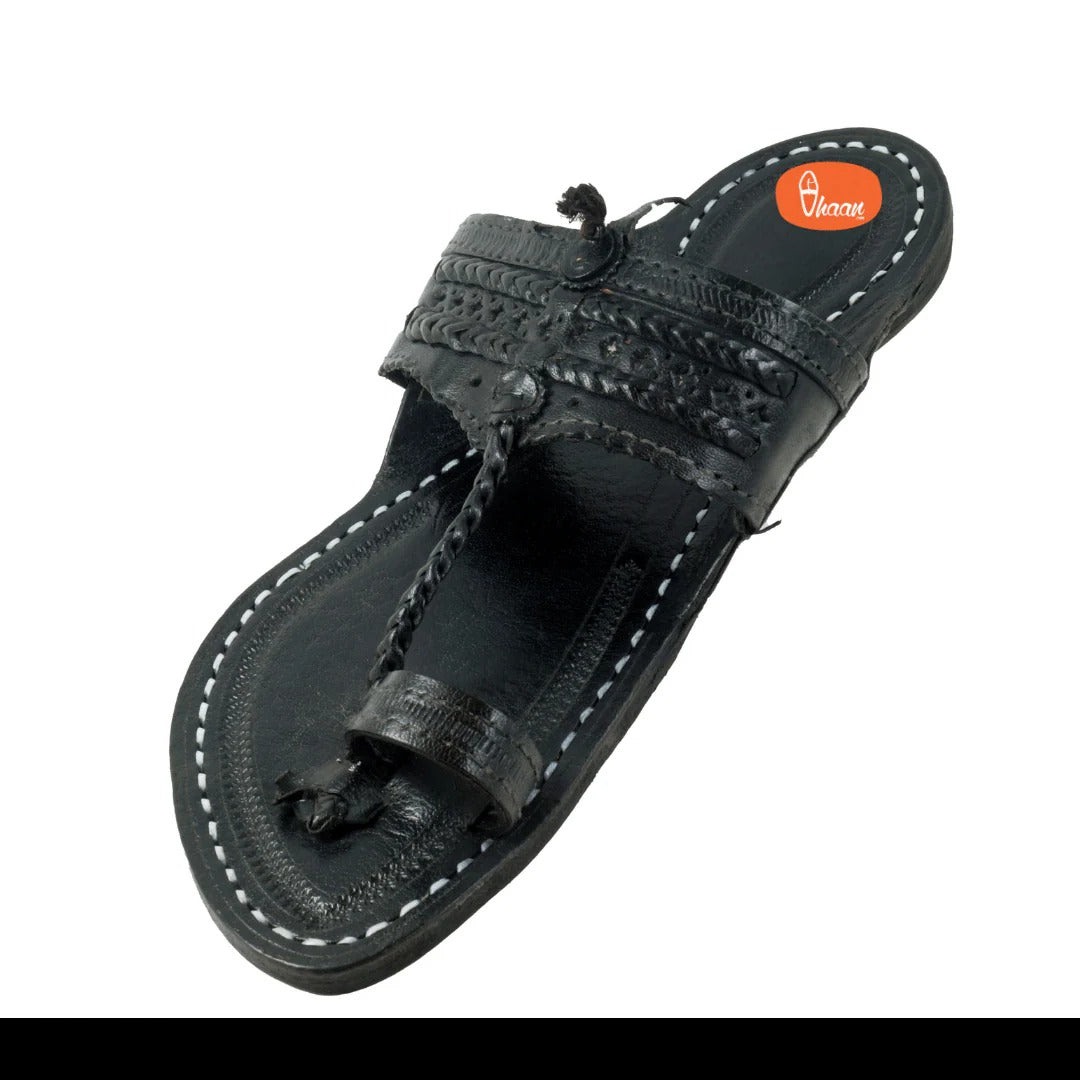 Single wadi Dark Black Pure Leather