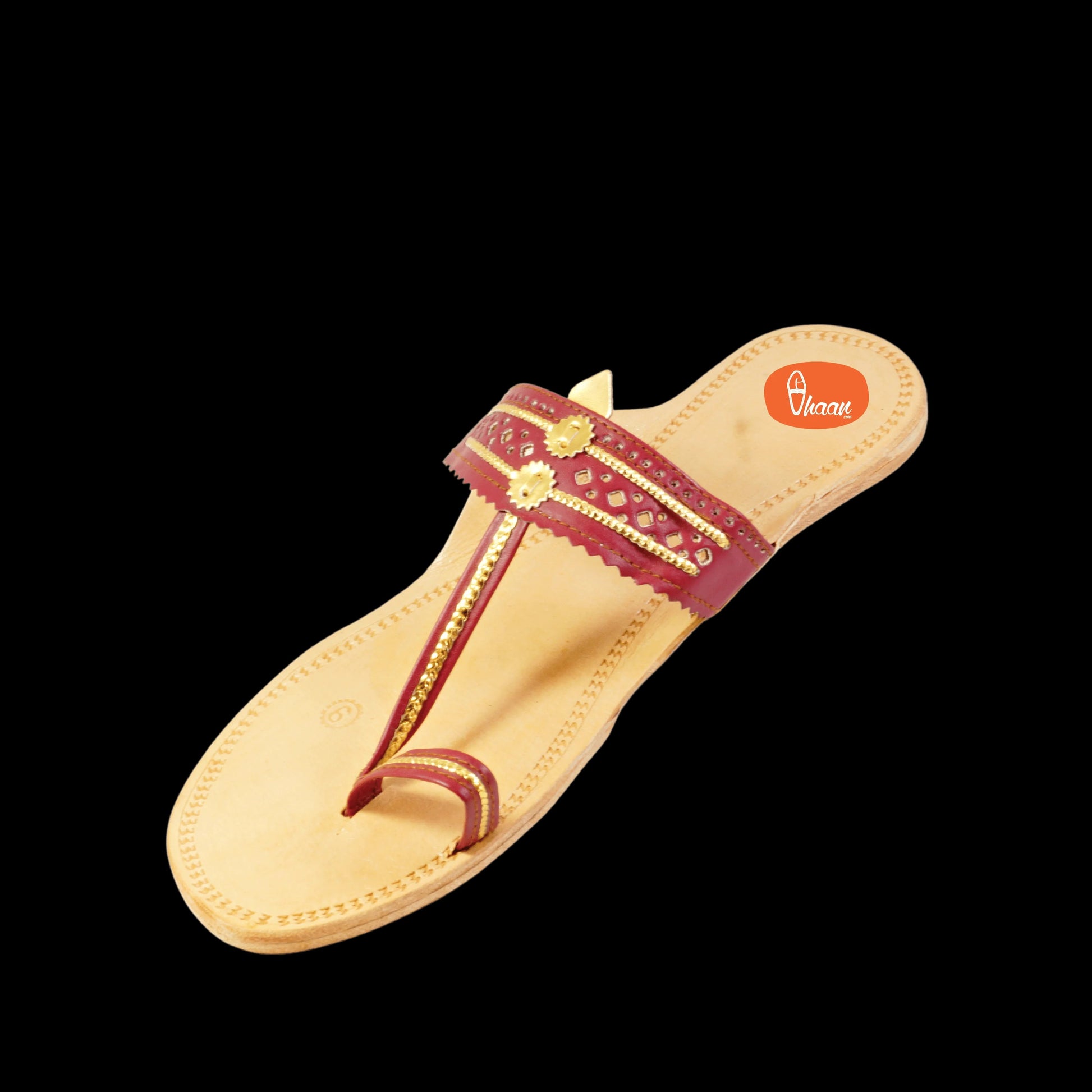 Maroon Color Soft Kolhapuri Chappal