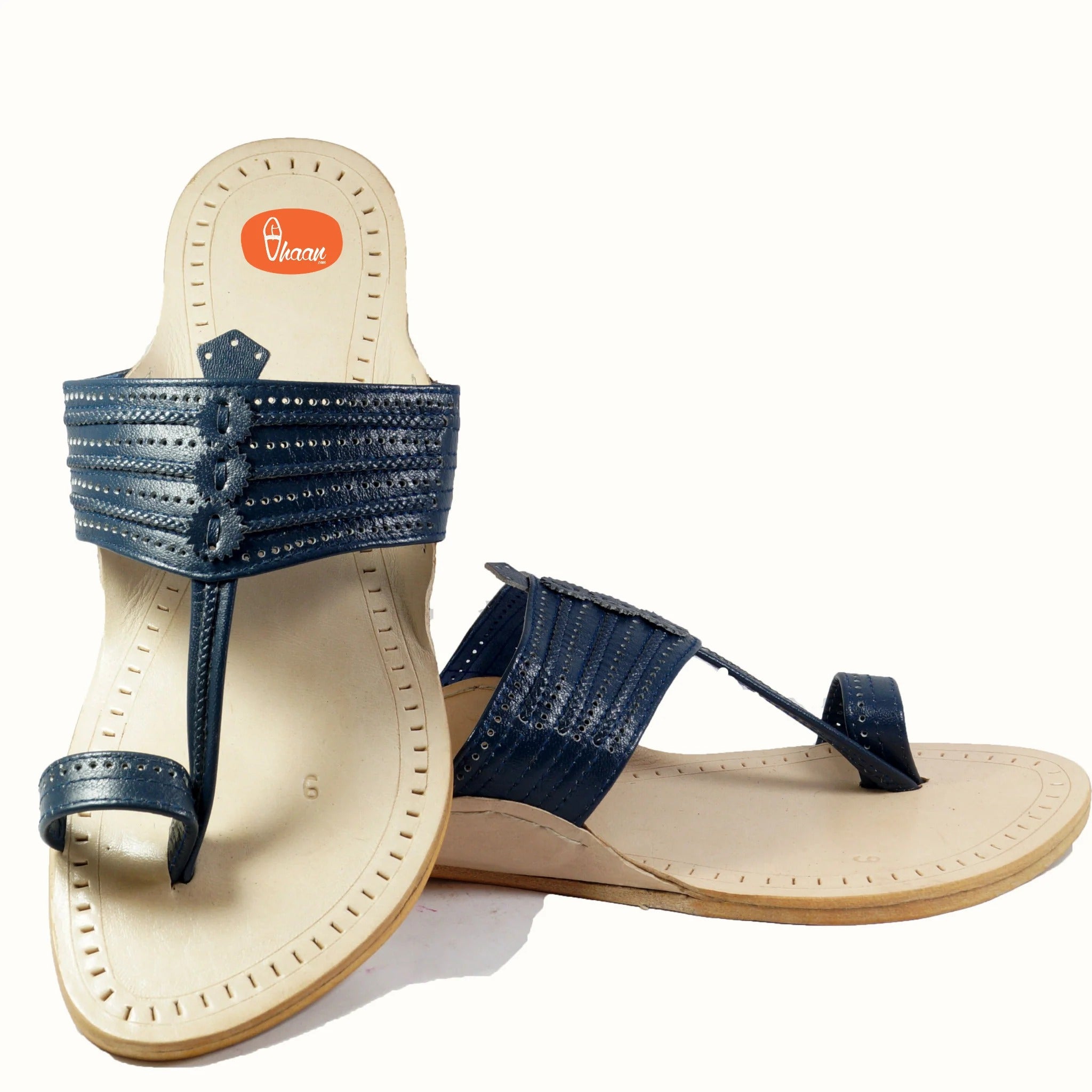 Special Blue Color Kolhapuri