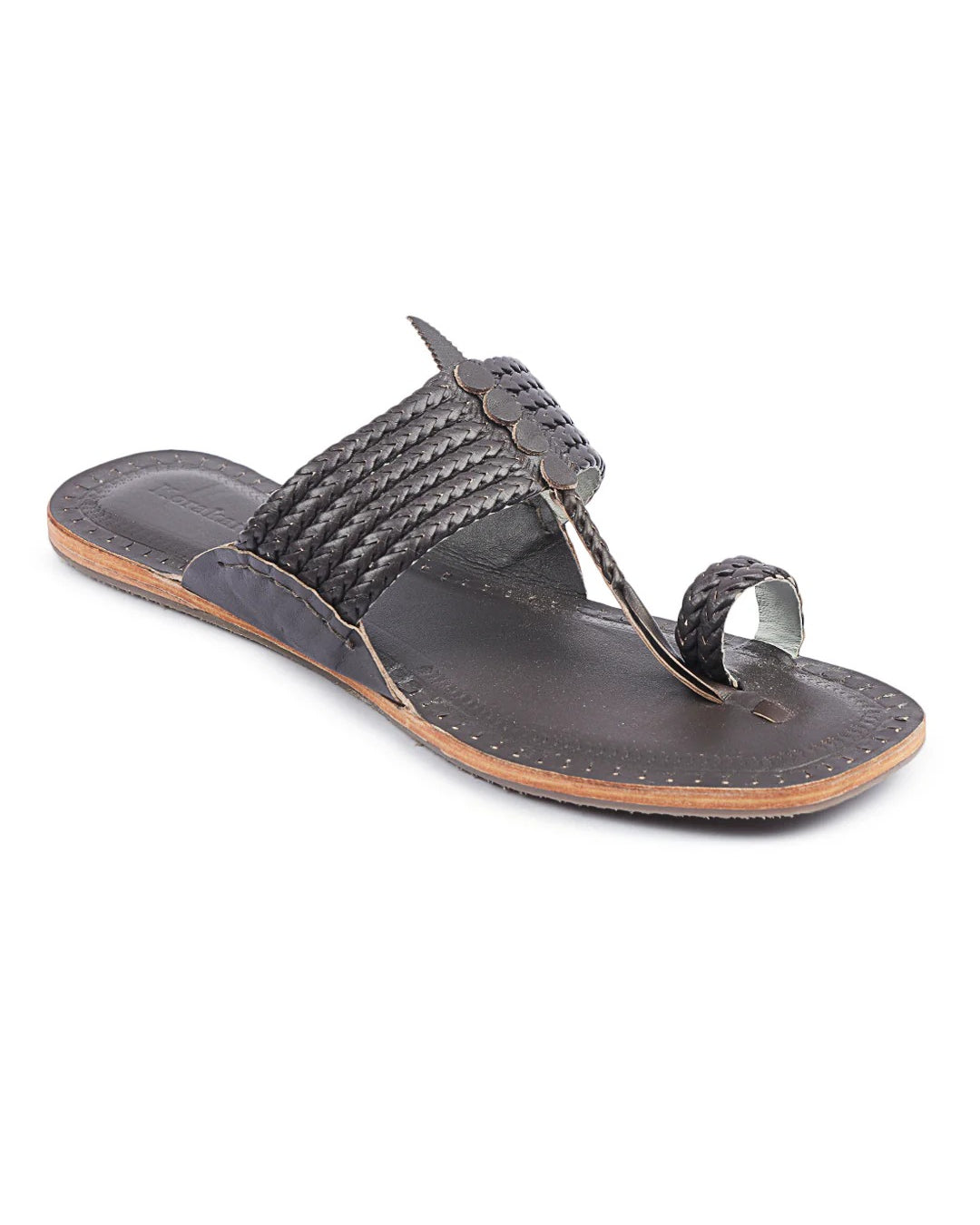 Six Brown Braids - Kolhapuri Chappal for men
