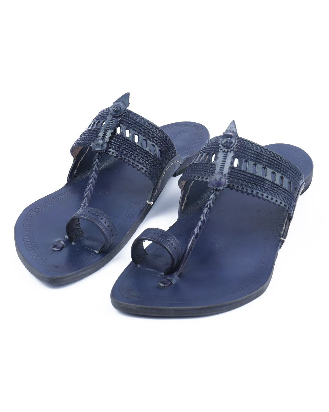 Calm Blue Men's Kolhapuri Chappal