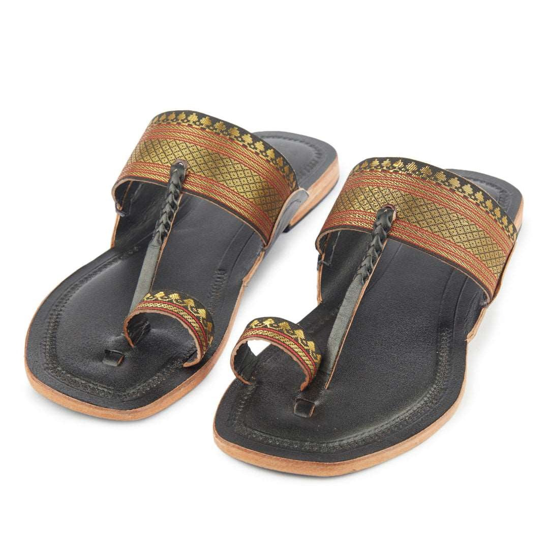 Jari Chic kolhapuri chappal for women