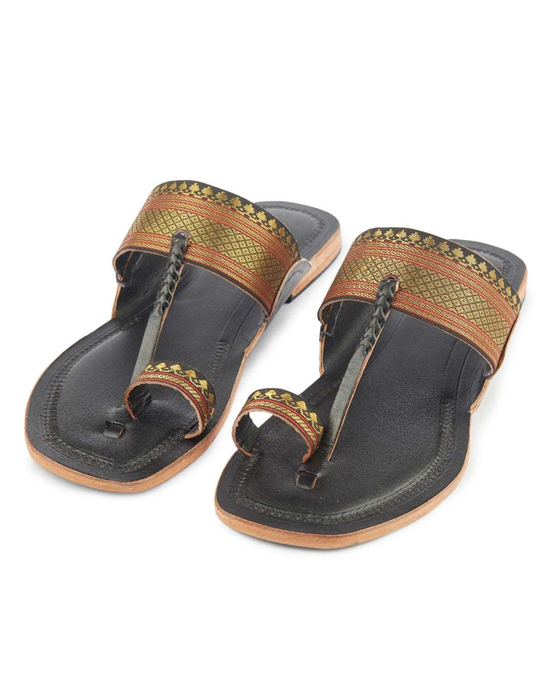 Jari Chic kolhapuri chappal for women