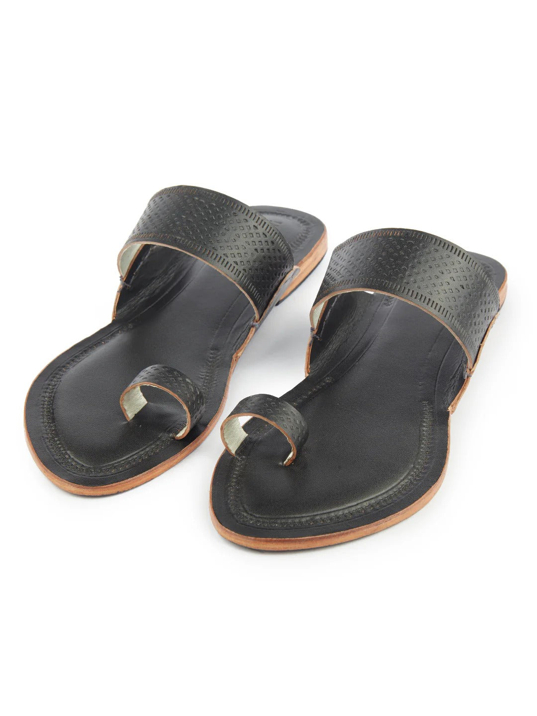 Balmy Black women's kolhapuri chappal