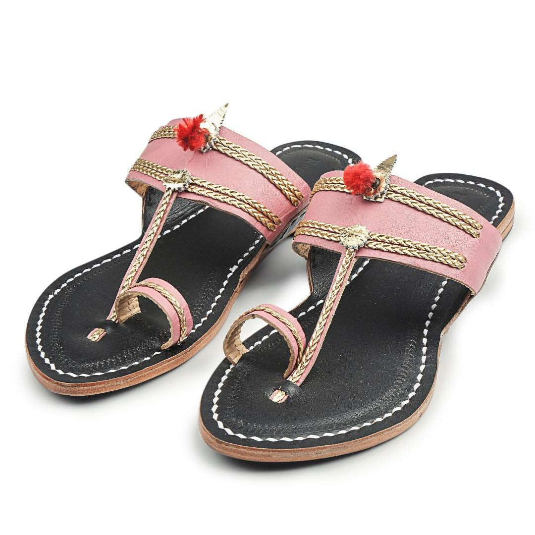 Headturner Pink - Kolhapuri Chappal for Women