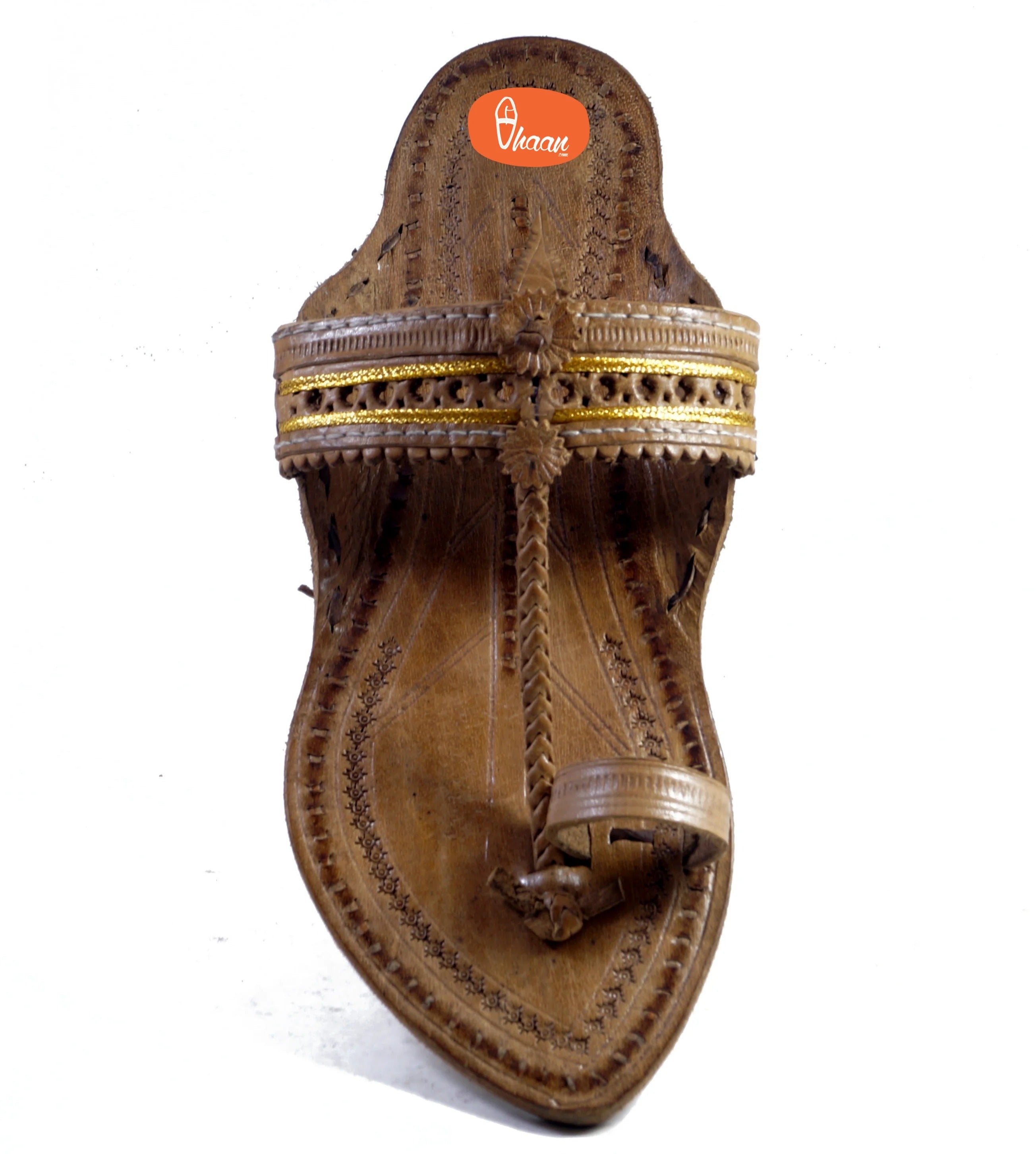 Ladies Kolhapuri Chappal With Jari
