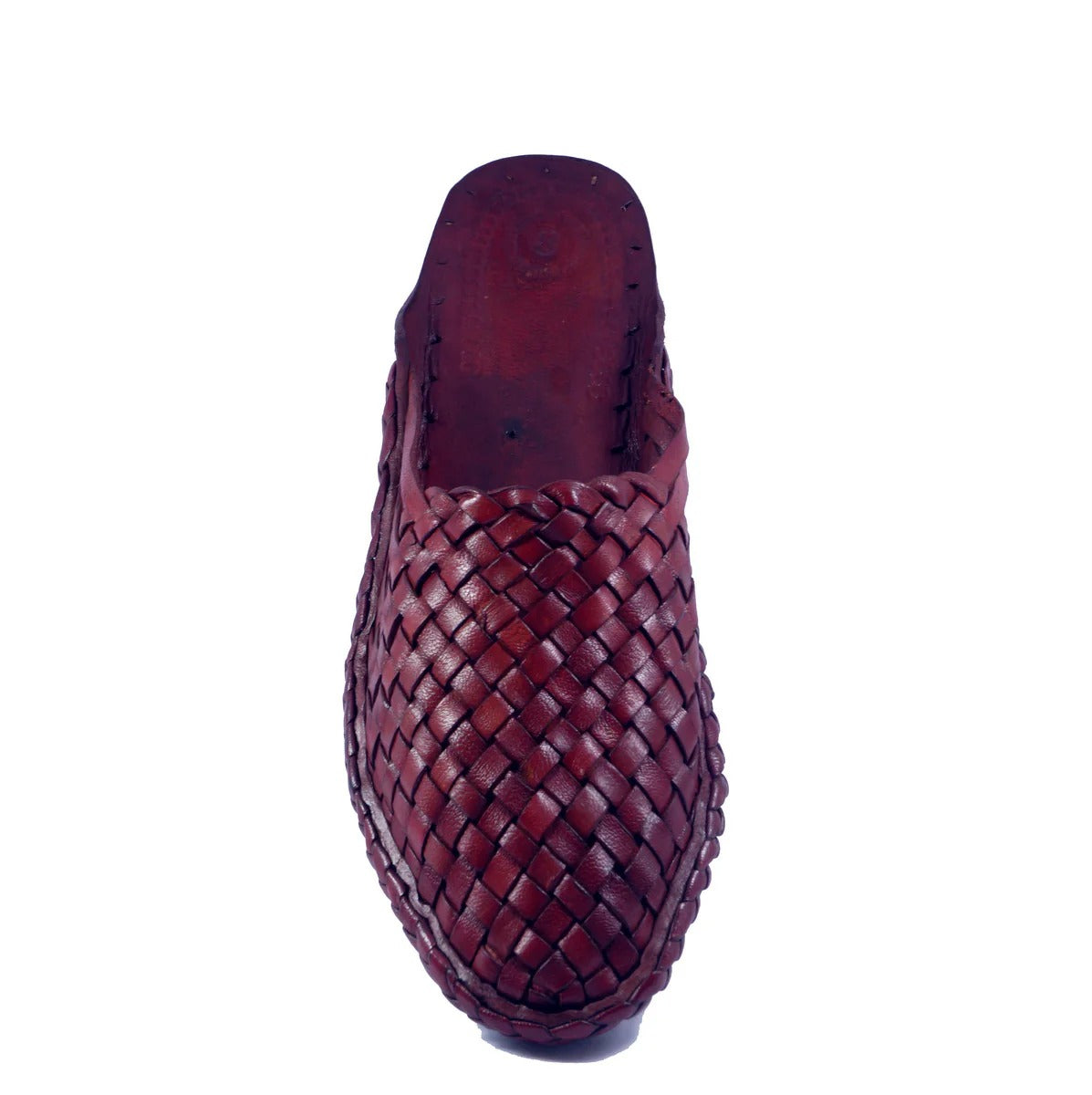 Red Color Slip On Mens Kolhapuri