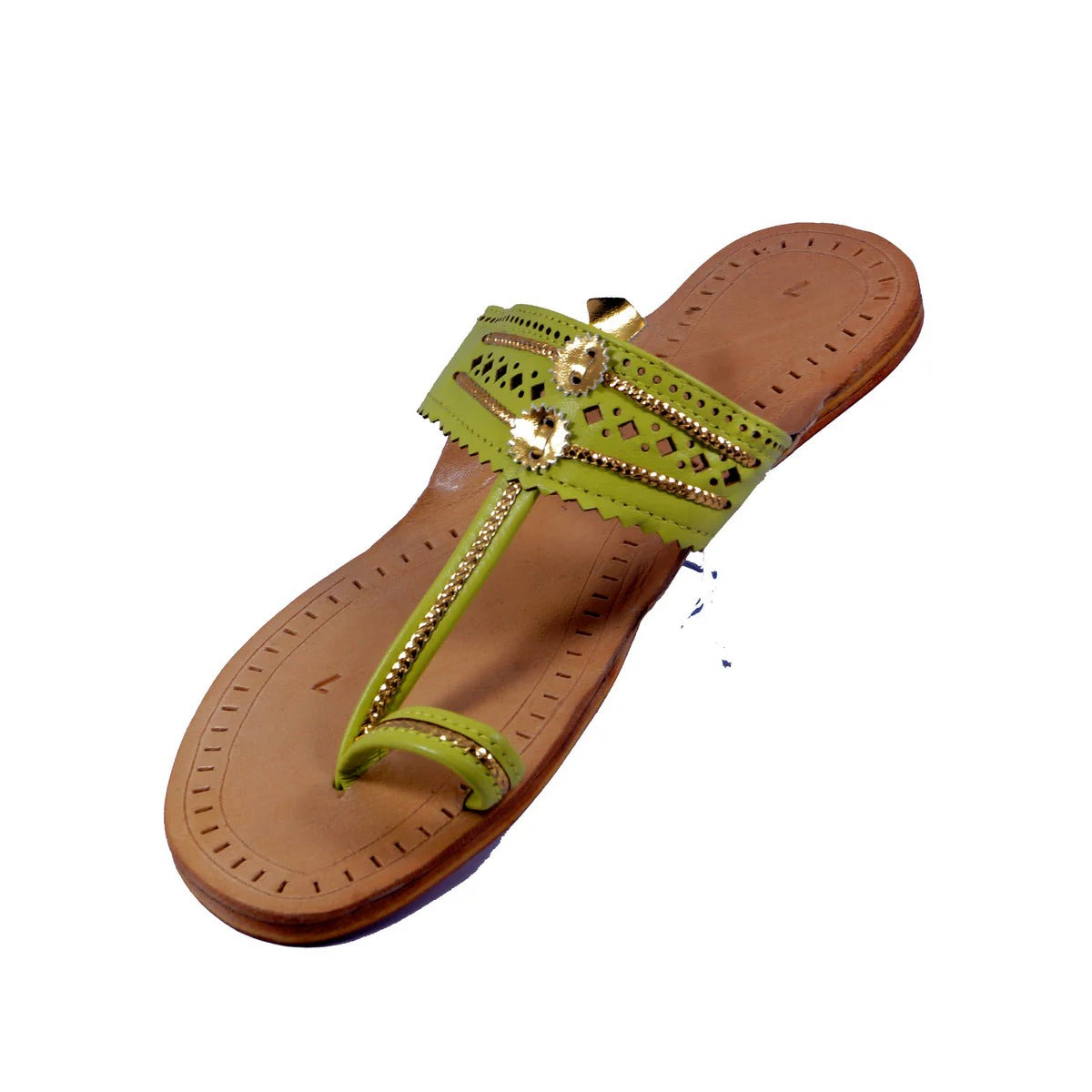 Pastel Green Ladies Color Kolhapuri