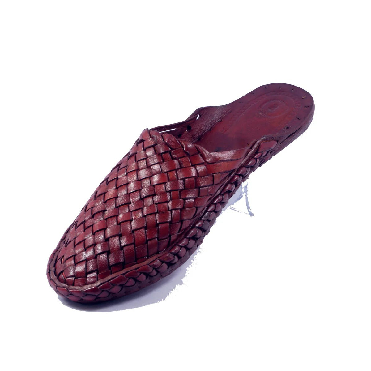 Red Color Slip On Mens Kolhapuri