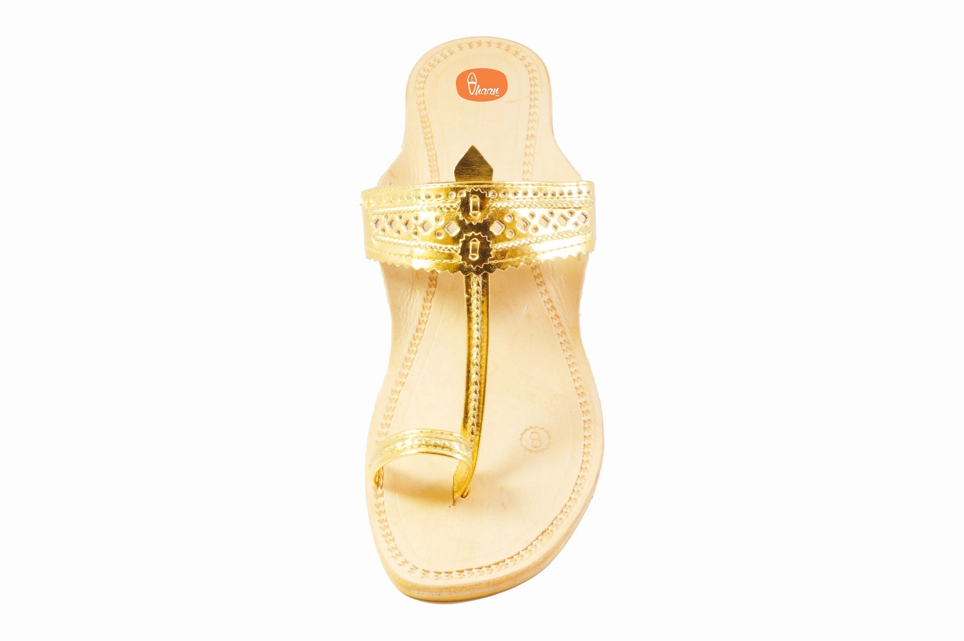 Golden Color Ladies Chappal