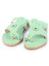 Unique Pista Green kolhapuri chappal for women