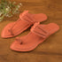Burnt Orange Faux Leather Kolhapuris