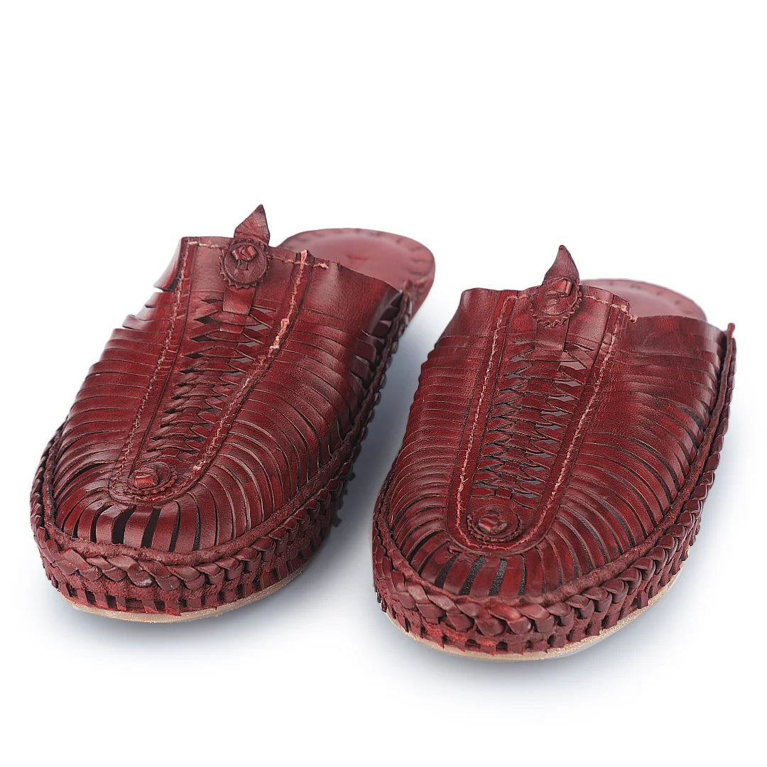 Wedding Roman - Red Brown - Kolhapuri Chappal for men