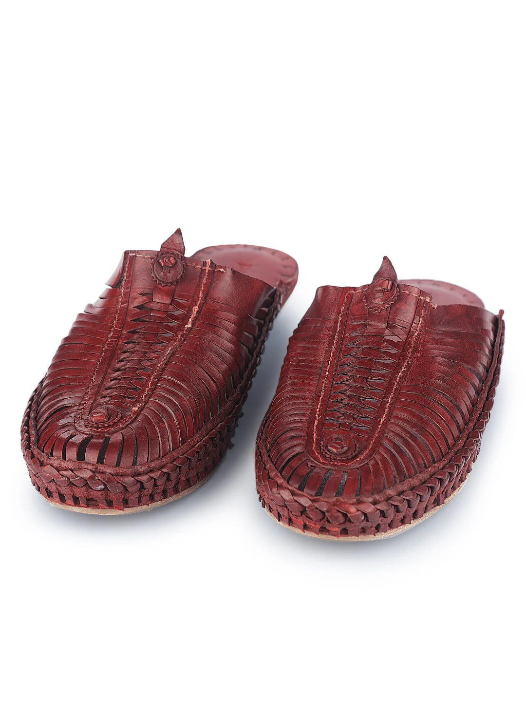 Wedding Roman - Red Brown - Kolhapuri Chappal for men