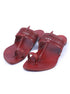 Striking Red Men's Kolhapuri Chappal