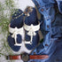 Alphabet Kolhapuri White and Blue