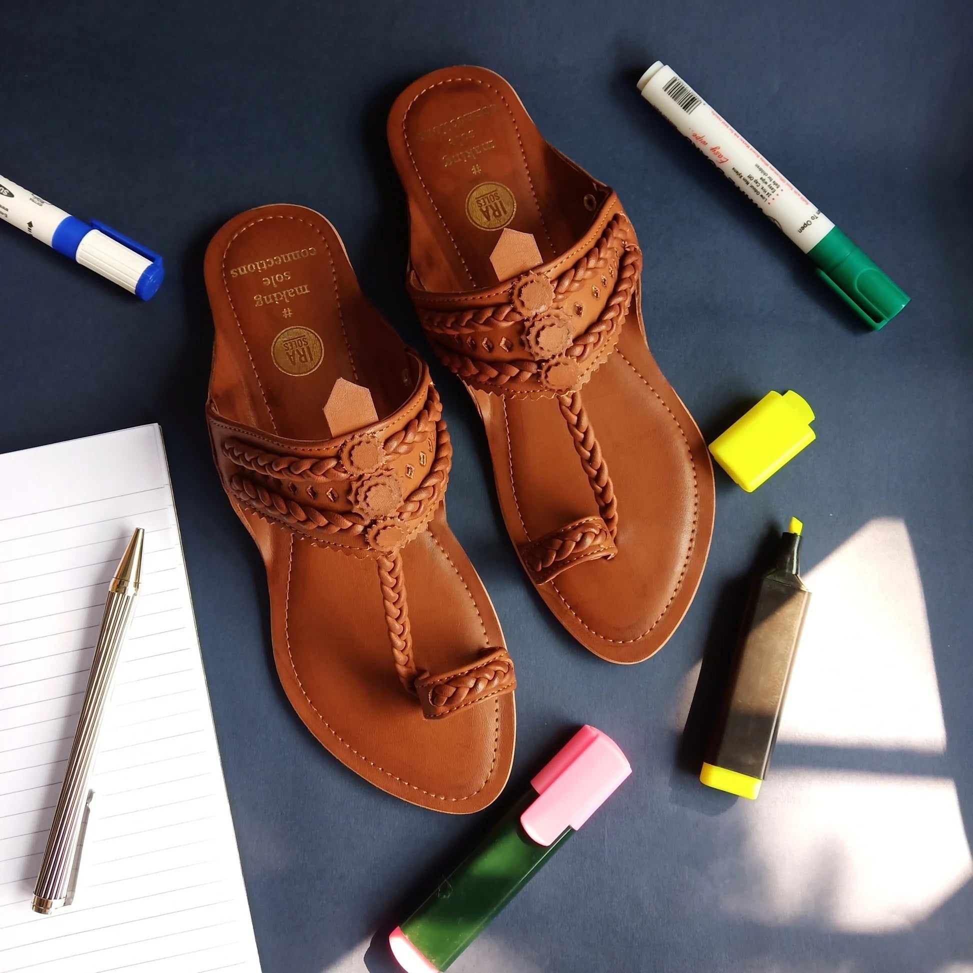 Earthen Clay Faux Leather Kolhapuri