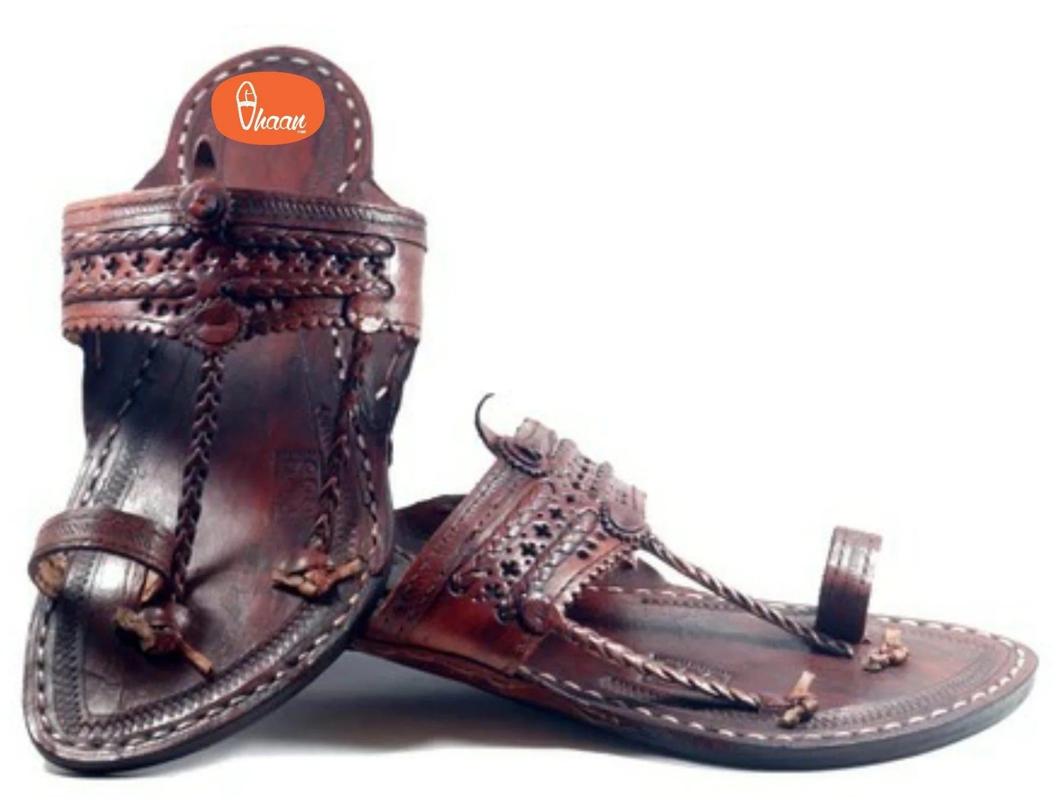 Dark Brown Pure Leather Kapashi