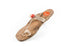 Three Braided Pure Leather Handicraft Ladies Kolhapuri Chappal
