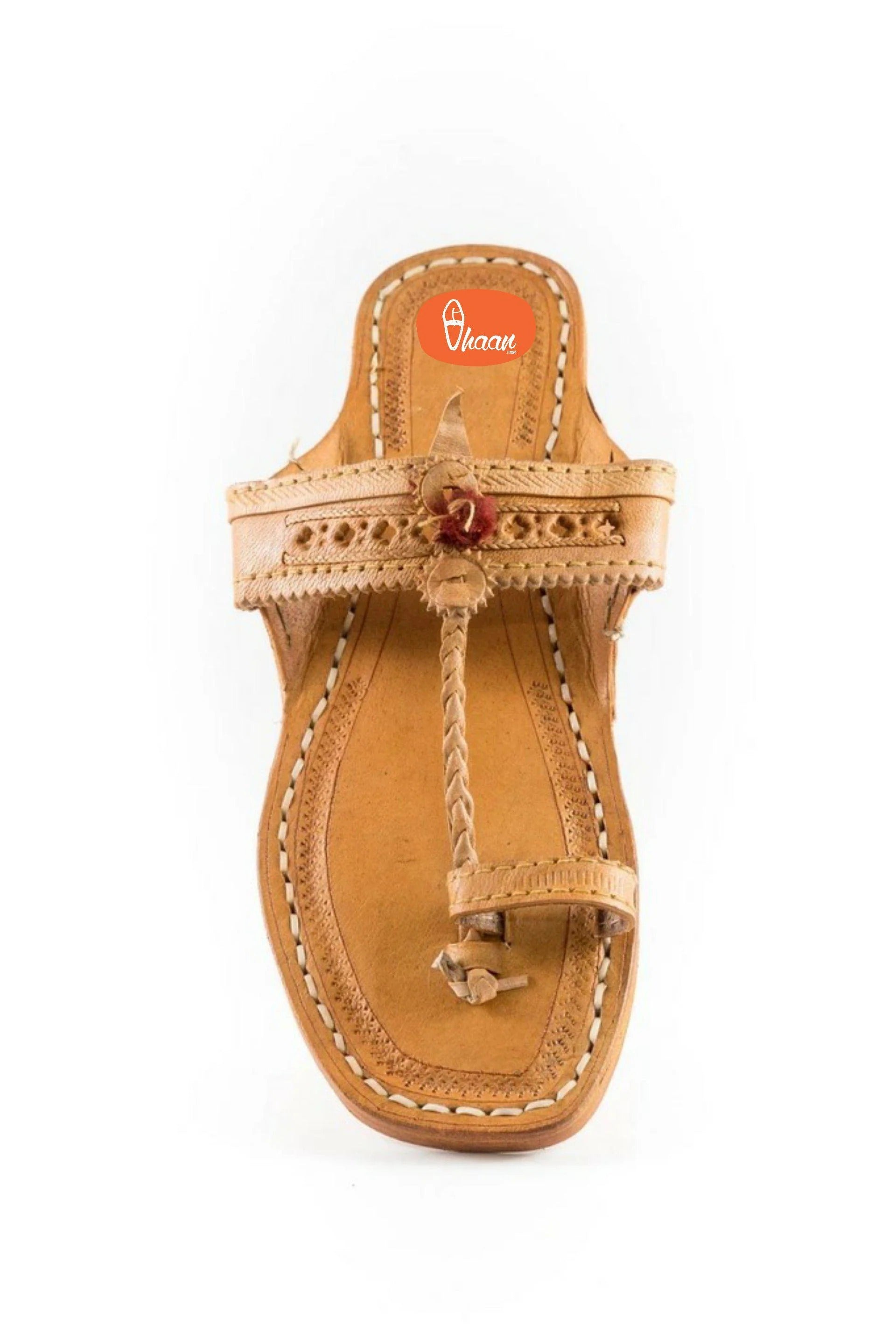 Yellow Moja(T) Shape Red Gonda Veni Belt(Patta) Detailed Punching