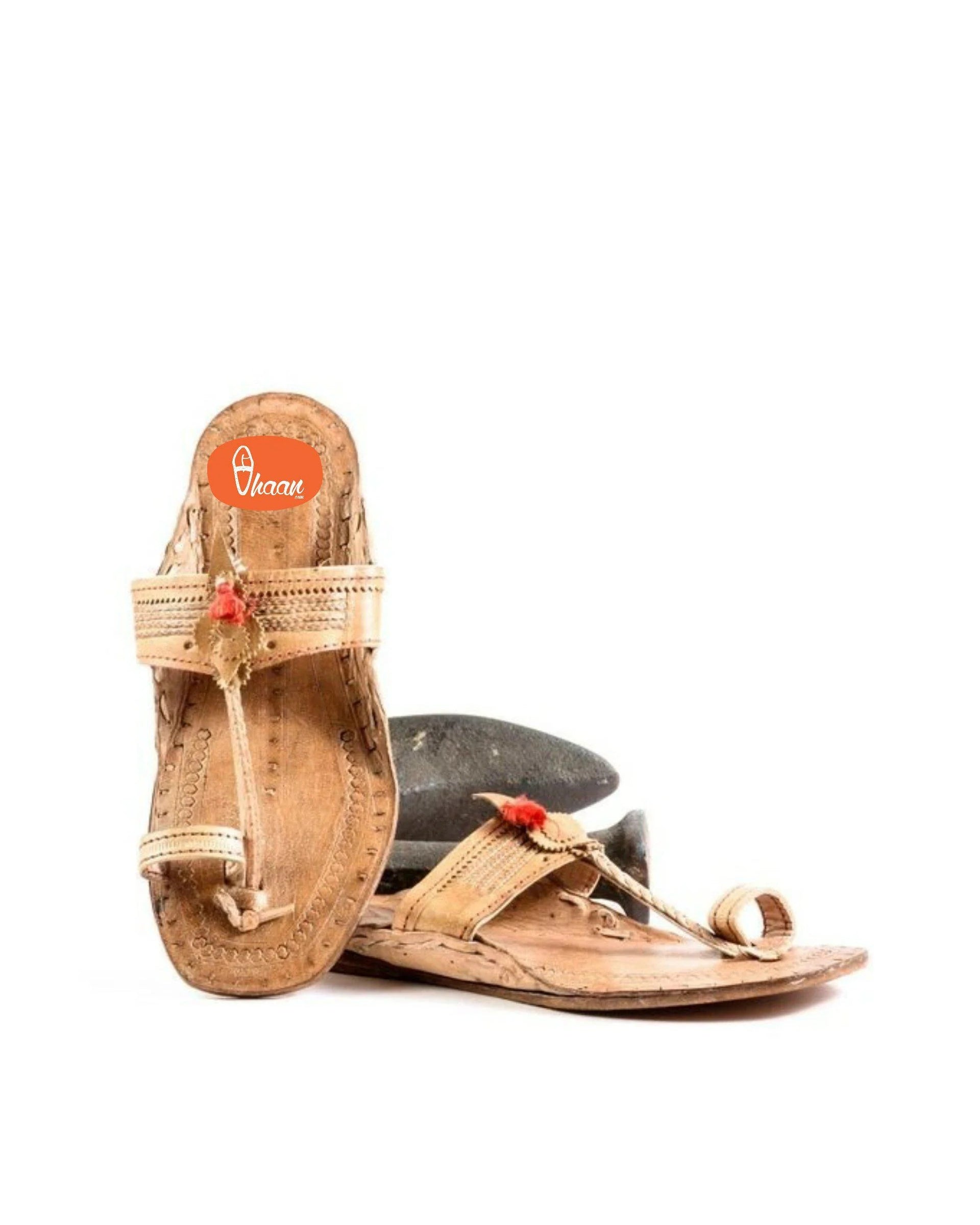 Specially Handcrafted Ethnic Craft Moja Shape Red Gonda 4 Veni Belt