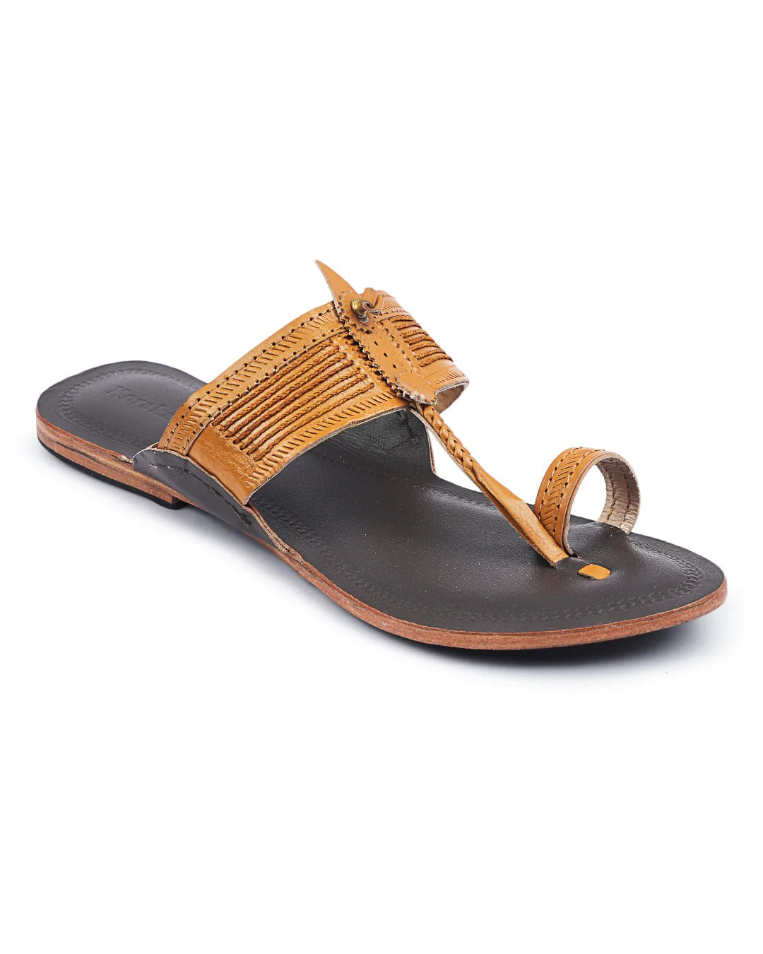 Women In Elegant Dual - Kolhapuri Chappal