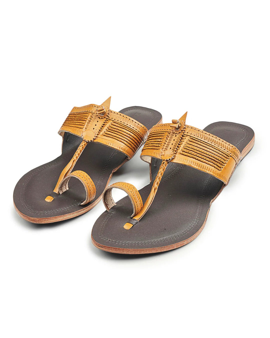 Women In Elegant Dual - Kolhapuri Chappal
