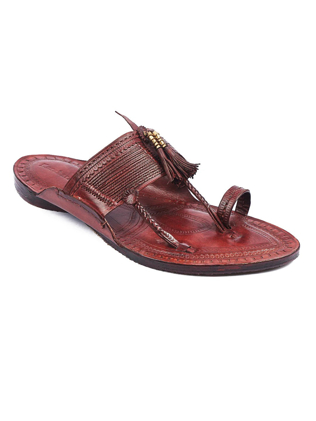 Classic Burgundy- Men's Kolhapuri Chappal