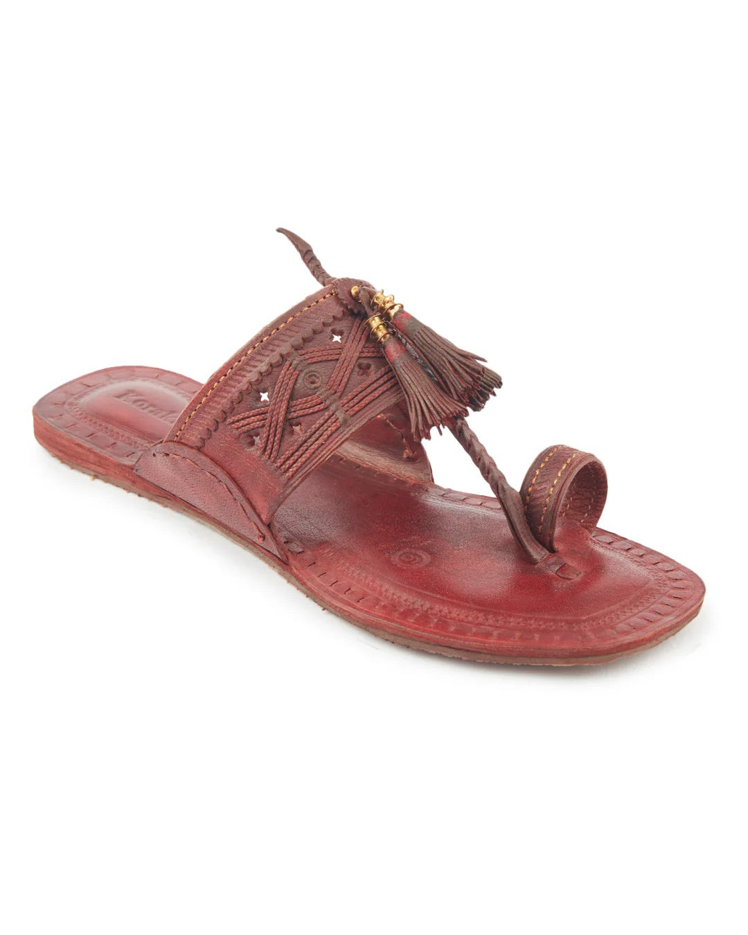 The Burgundy Legacy -kolhapuri chappal for women's