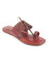 The Burgundy Legacy -kolhapuri chappal for women's