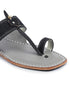 Black Denim Dapper - Kolhapuri Chappal Men