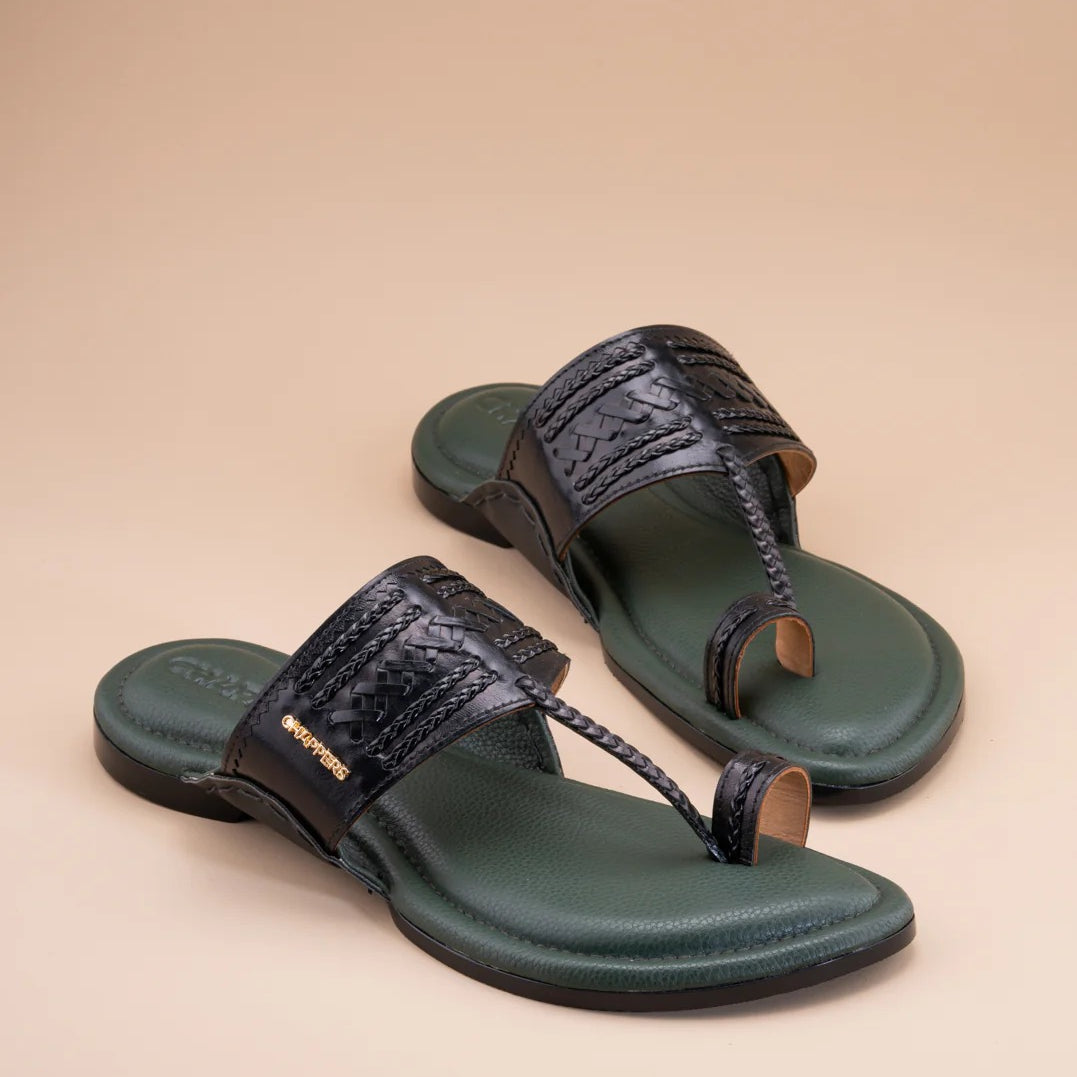 New Zora - Black & Bottle green