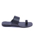 Solid Black Women's Kolhapuri Chappal