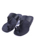 Solid Black Women's Kolhapuri Chappal
