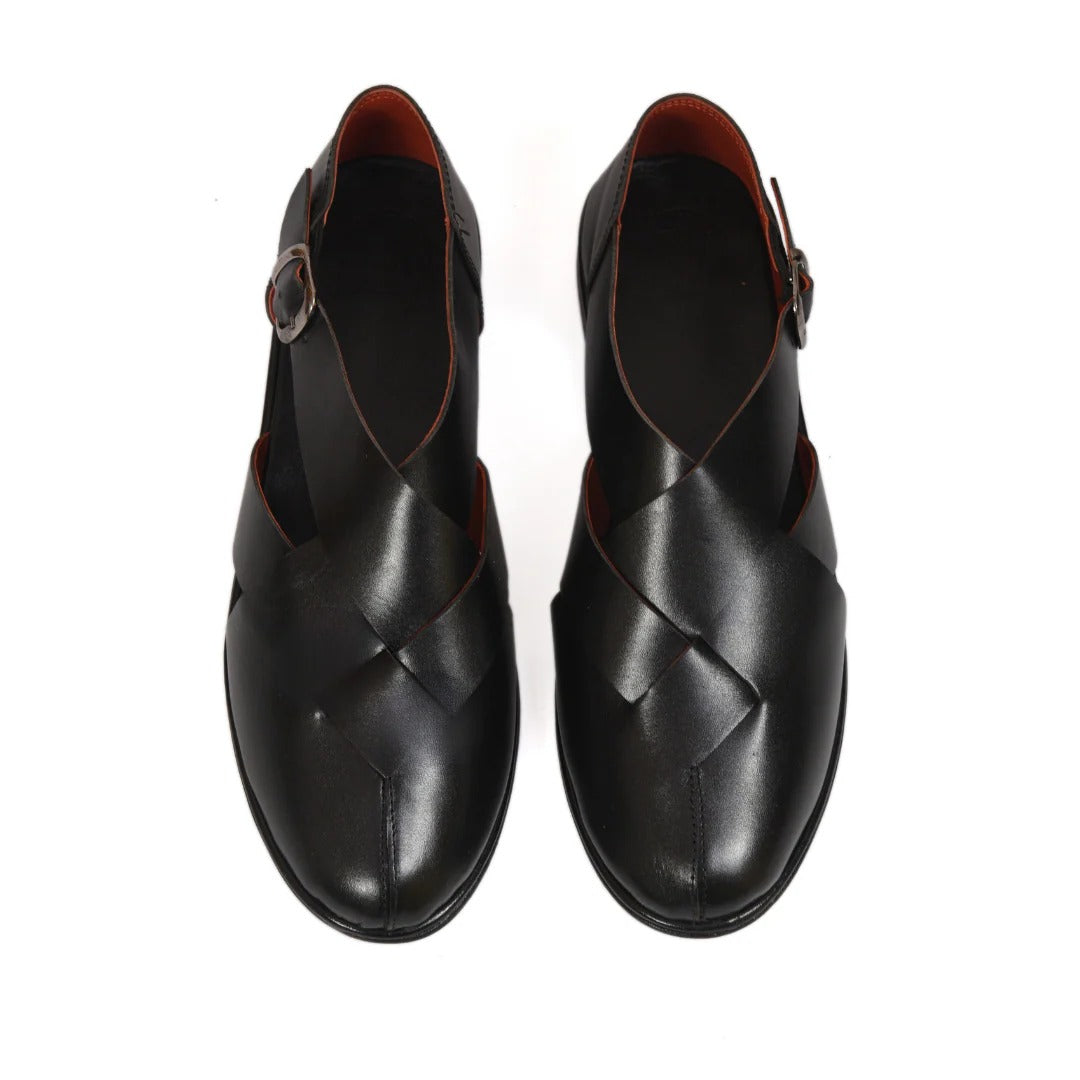 Black Nawab Peshawari Men's Sandal.