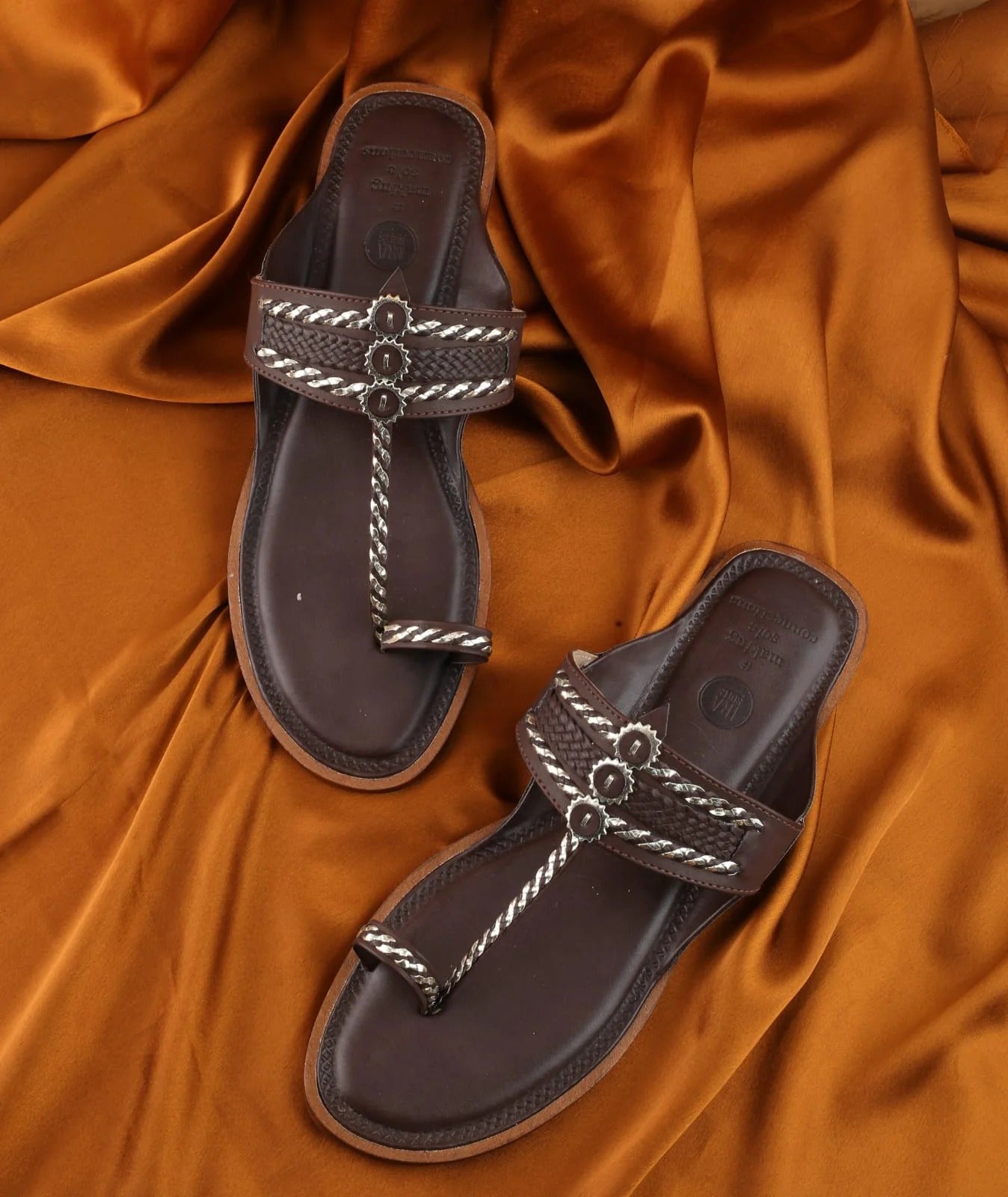 Cherry Chocolate Handcrafted Kolhapuris