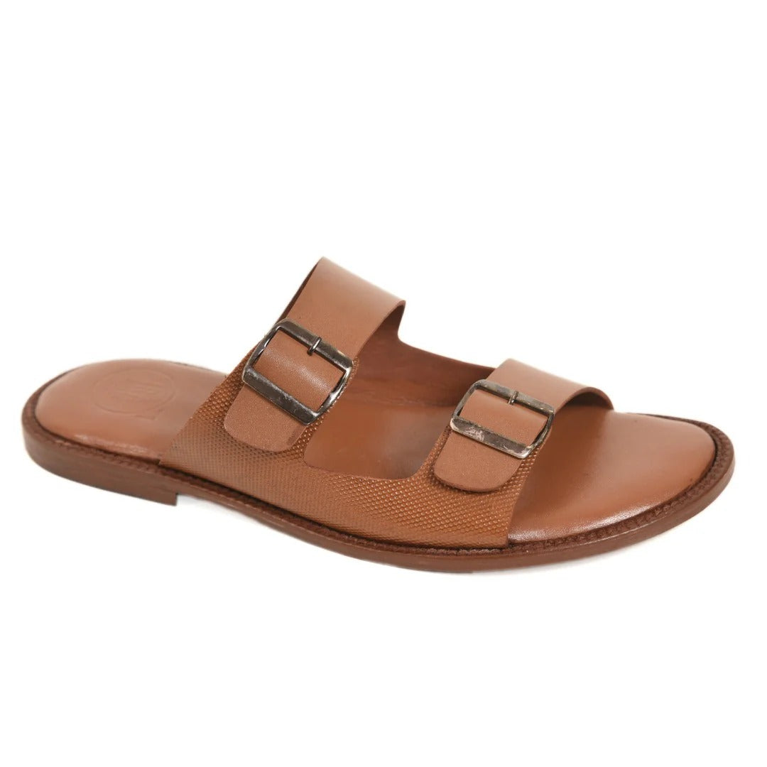 Tan Buckle Mens's Sandal