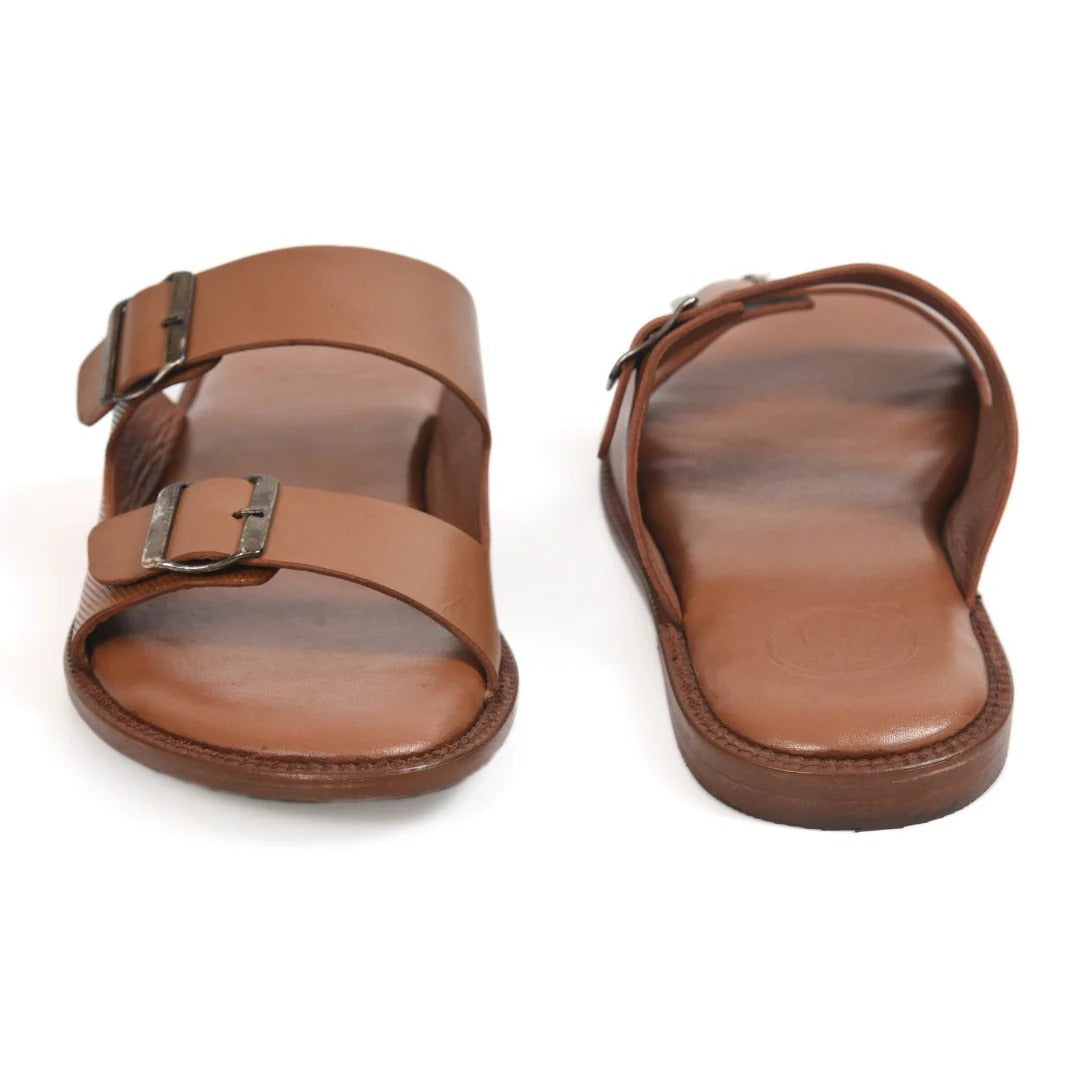 Tan Buckle Mens's Sandal