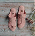 Cotton CandyFaux Leather Kolhapuris