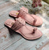 Cotton CandyFaux Leather Kolhapuris