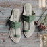 Tea Green And Snow White Faux Leather Kolhapuri